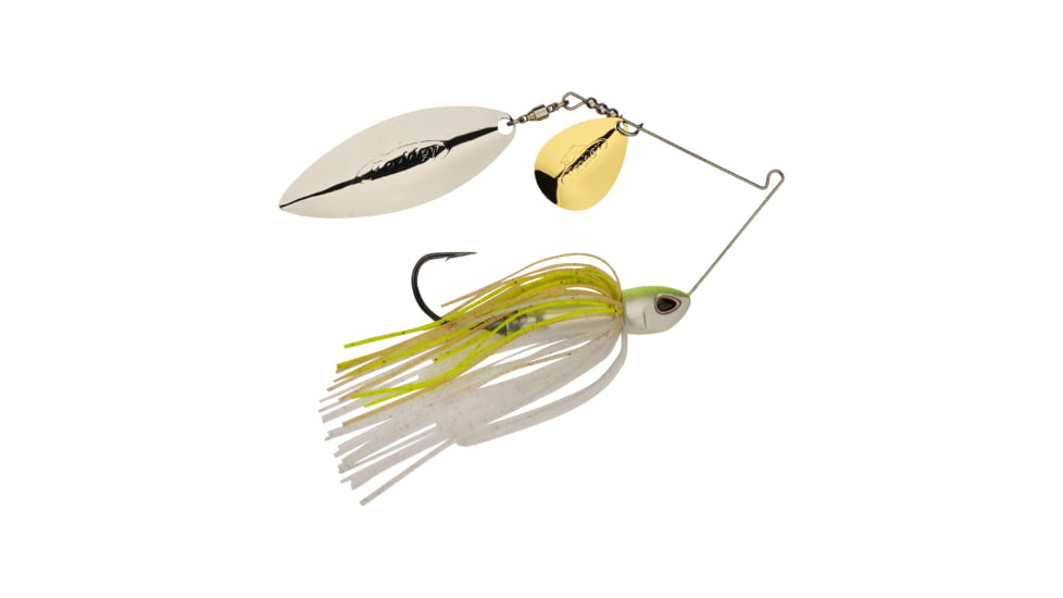 Berkley Power Blade Compact Colorado/Willow Spinnerbait, 1oz, E2 Magic/Gold + Silver, 1570624