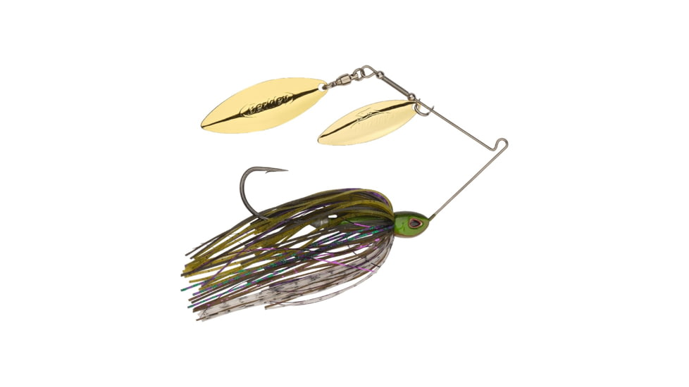Berkley Power Blade Compact Double Williw Spinnerbait, 1/2oz, Bama Bream/Gold + Gold, 1570655
