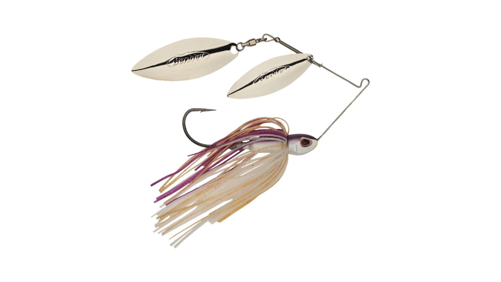 Berkley Power Blade Compact Double Williw Spinnerbait, 3/4oz, Purple Rain/Silver + Silver, 1570662