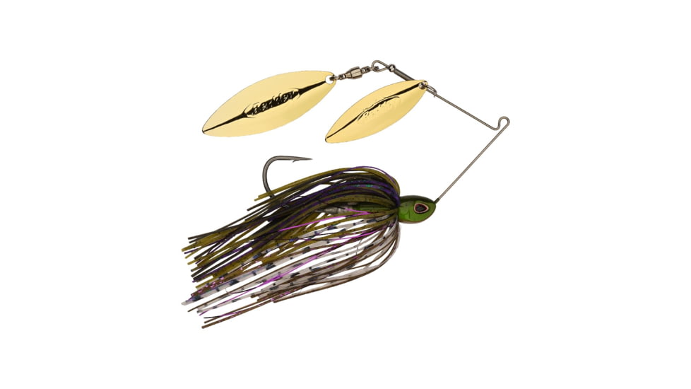 Berkley Power Blade Compact Double Williw Spinnerbait, 3/8oz, Bama Bream/Gold + Gold, 1570640