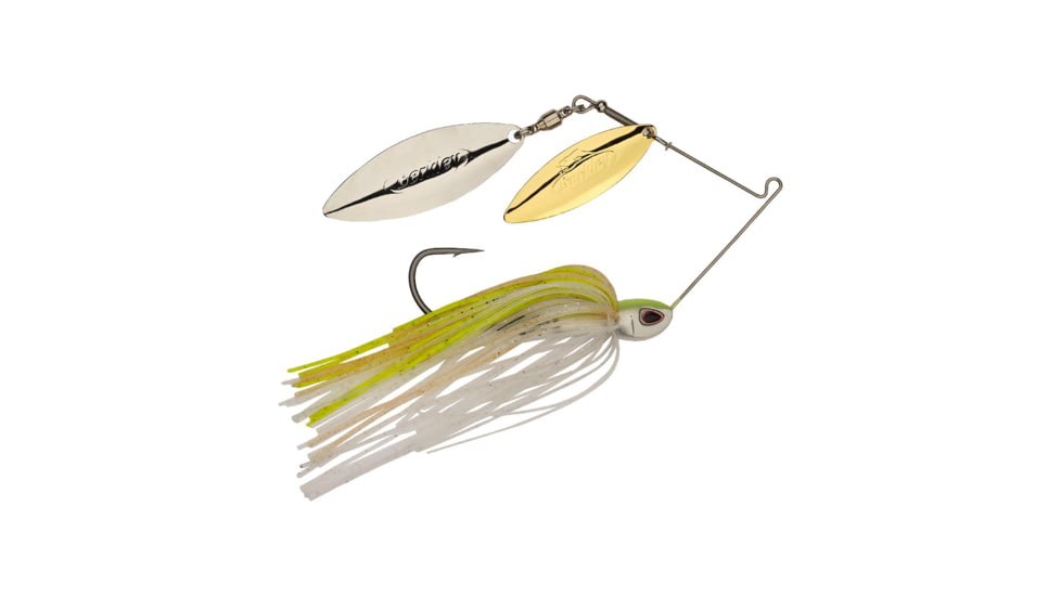 Berkley Power Blade Compact Double Williw Spinnerbait, 3/8oz, E2 Magic/Gold + Silver, 1570628