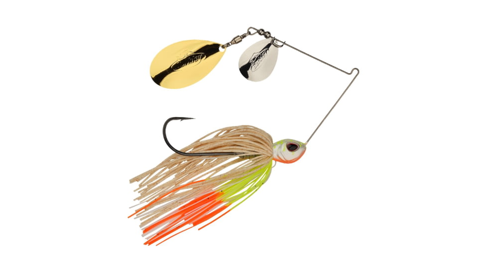 Berkley Power Blade Standard Colorado/Indiana Spinnerbait, 1/2oz, Coleslaw/Silver + Gold, 1570535
