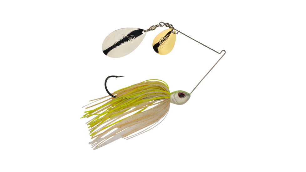 Berkley Power Blade Standard Colorado/Indiana Spinnerbait, 1/2oz, E2 Magic/Gold + Silver, 1570539