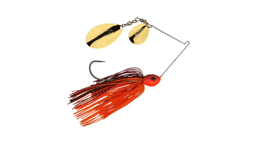 Berkley Power Blade Standard Colorado/Indiana Spinnerbait, 1/2oz, Fire Craw/Gold + Gold, 1570540