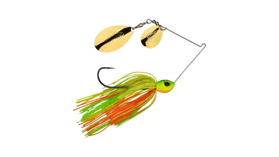 Berkley Power Blade Standard Colorado/Indiana Spinnerbait, 1/2oz, Firetiger/Gold + Gold, 1570536