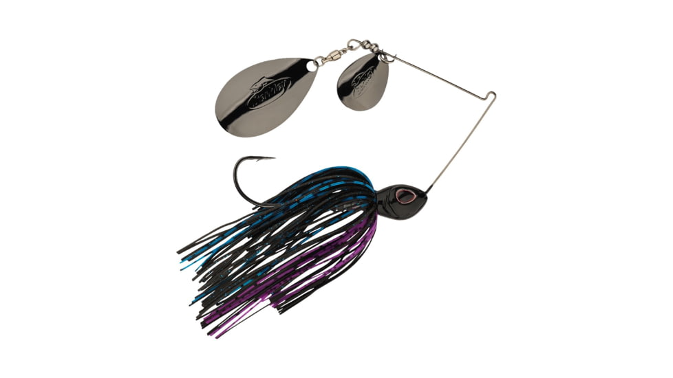 Berkley Power Blade Standard Colorado/Indiana Spinnerbait, 3/4oz, BL Special/Black Nickel + Black Nickel, 1570548