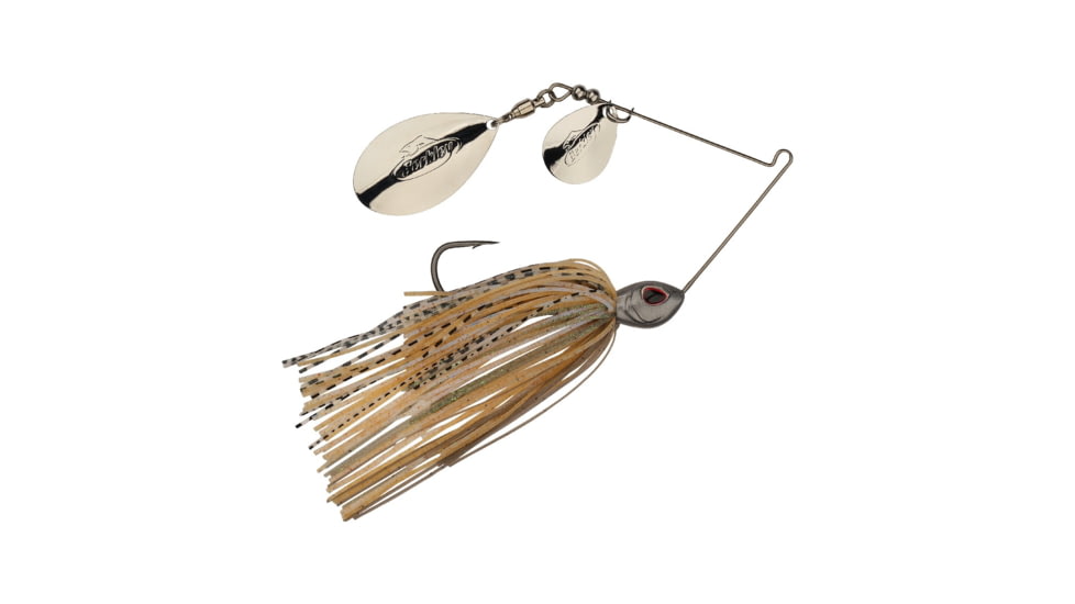 Berkley Power Blade Standard Colorado/Indiana Spinnerbait, 3/8oz, Silver Bullet/Silver + Silver, 1570528