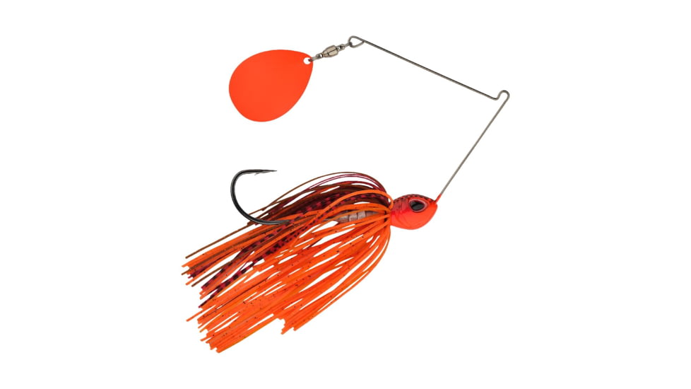 Berkley Power Blade Standard Colorado Spinnerbait, 1/2oz, Fire Craw/Orange, 1570461
