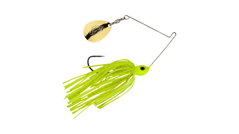 Berkley Power Blade Standard Colorado Spinnerbait, 1/4oz, Chartreuse/Gold, 1570442