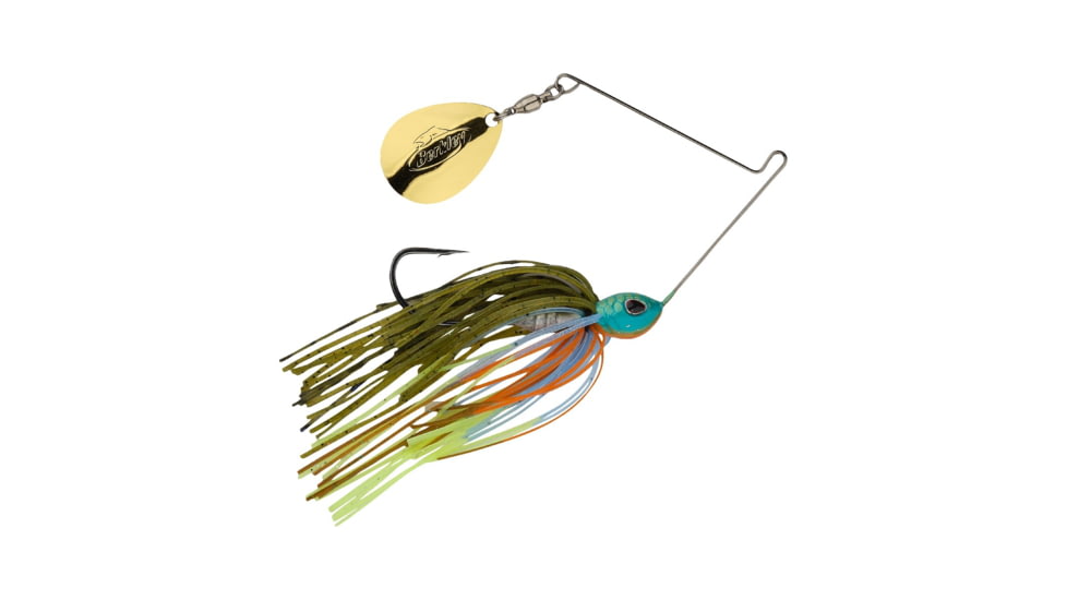 Berkley Power Blade Standard Colorado Spinnerbait, 1/4oz, Gill Spawn/Gold, 1570443