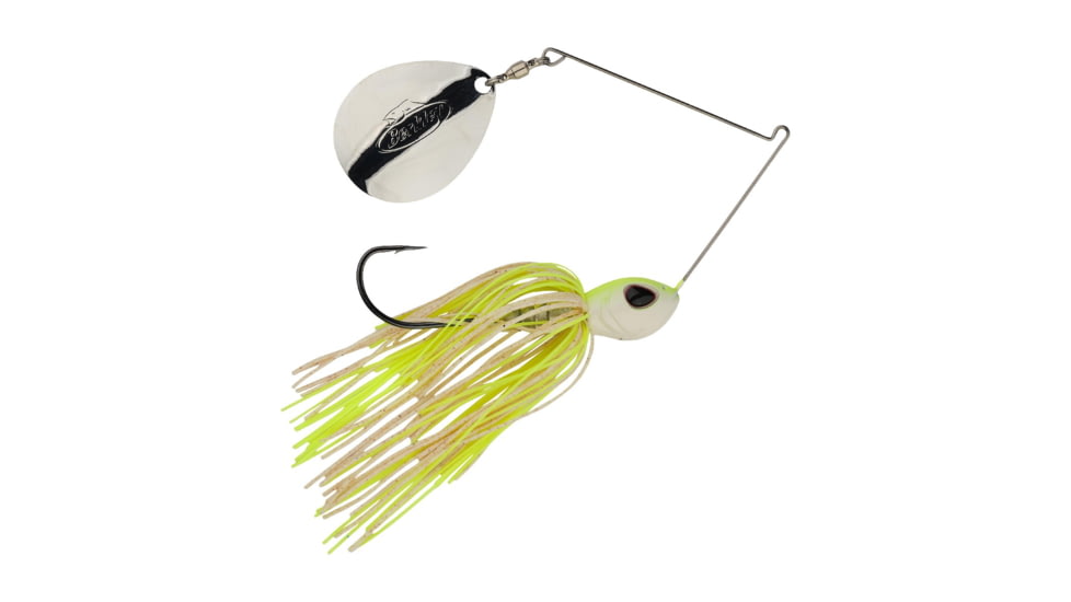 Berkley Power Blade Standard Colorado Spinnerbait, 1oz, White Chartreuse/Silver, 1570471