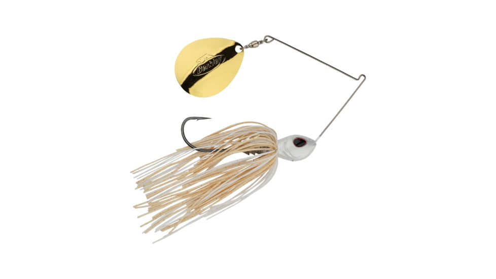Berkley Power Blade Standard Colorado Spinnerbait, 1oz, White/Gold, 1570470