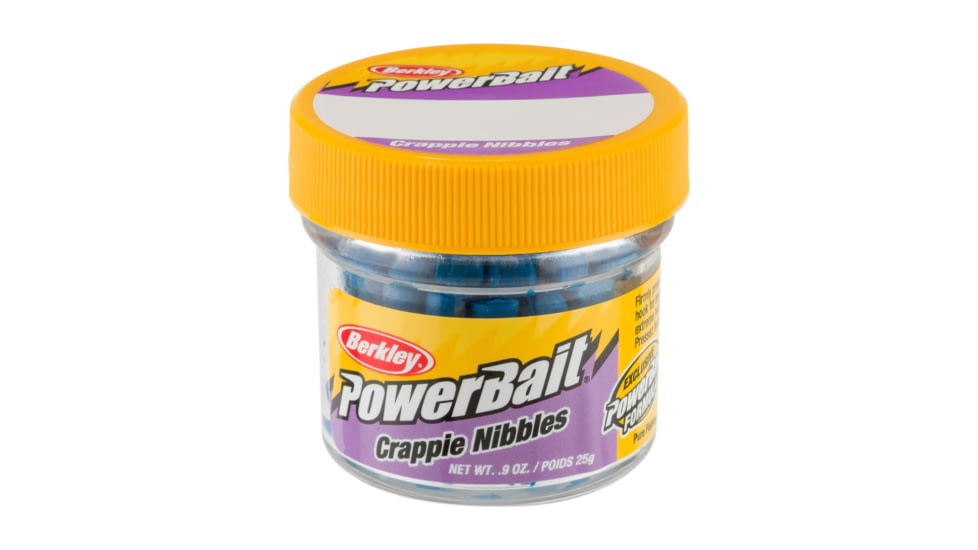 Berkley PowerBait Crappie Nibbles Dough, Blue Neon, CNBN