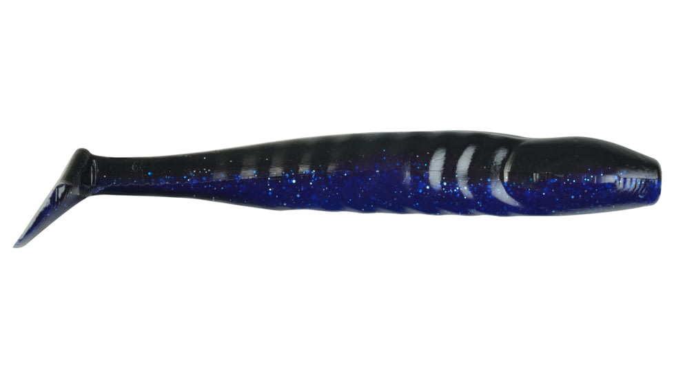 Berkley PowerBait Grass Pig 5in Body &amp; tail design creates a wiggle, Versatile swim bait, 6ct. Blue Back Silver Fleck, PBCGP5-BBSF