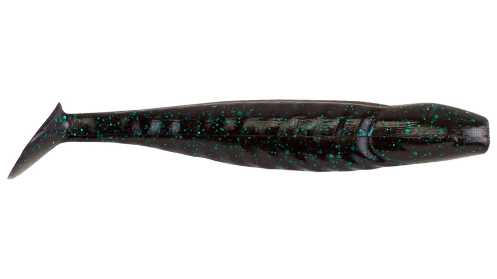 Berkley PowerBait Grass Pig 5in Body &amp; tail design creates a wiggle, Versatile swim bait, 6ct. June Bug, PBCGP5-JB