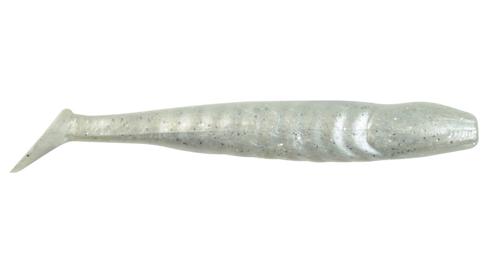 Berkley PowerBait Grass Pig 5in Body &amp; tail design creates a wiggle, Versatile swim bait, 6ct. Pearl Wth.Silver Fleck, PBCGP5-PWSF