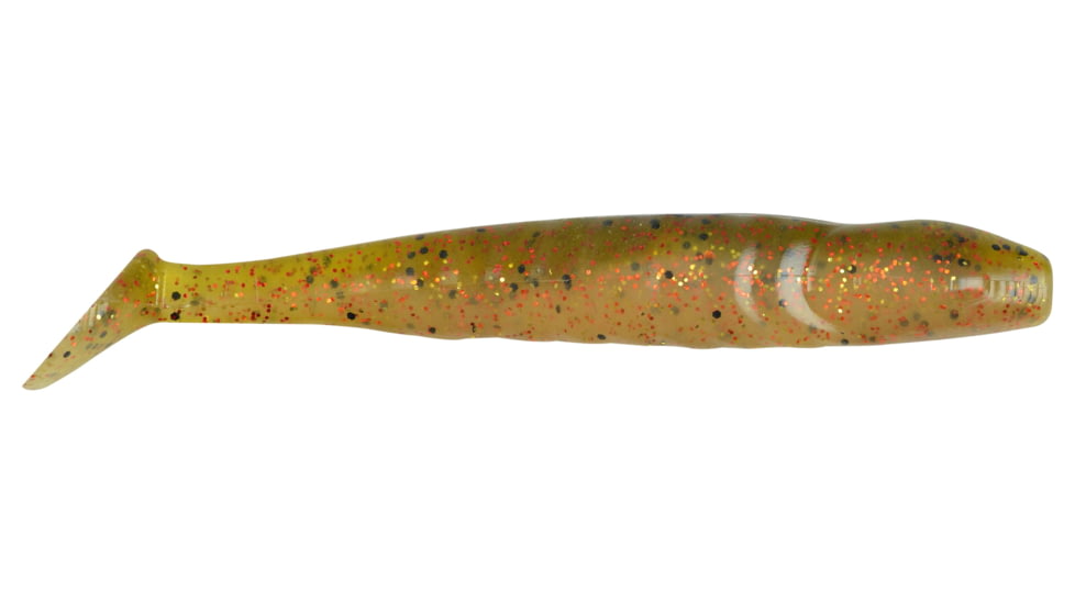 Berkley PowerBait Grass Pig 5in Body &amp; tail design creates a wiggle, Versatile swim bait, 6ct. Swamp Gas, PBCGP5-SWG