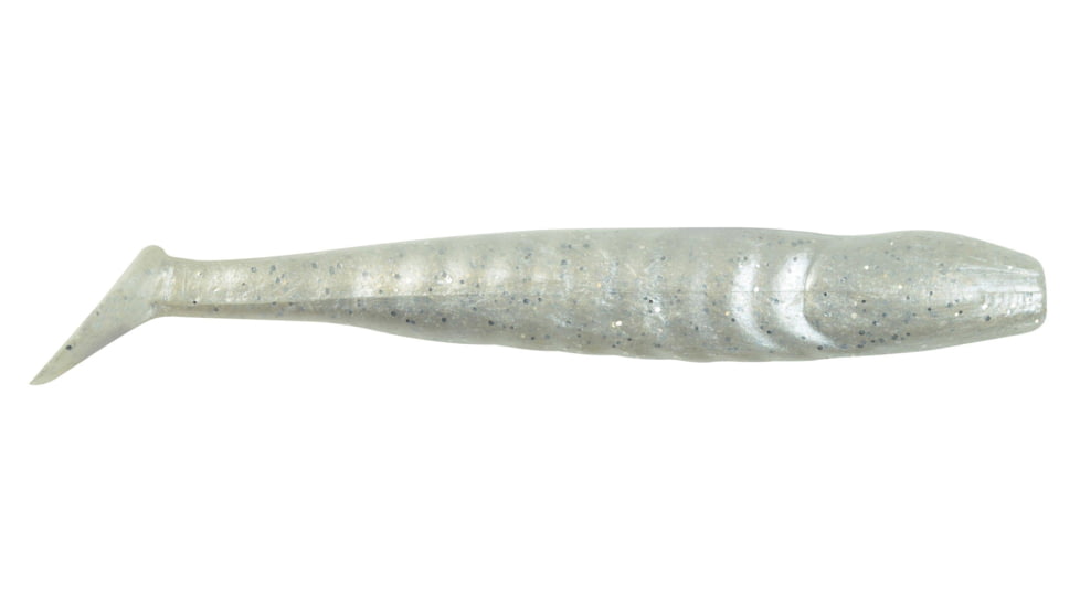 Berkley PowerBait Grass Pig Soft Bait, 3 1/2in / 9cm, Pearl White Silver Fleck, PBGP3.5-PWSF