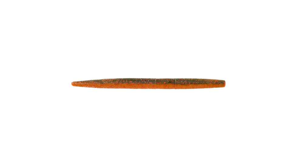 Berkley PowerBait Maxscent The General Soft Bait, 4in, 10 Pack, Watermelon Copper/Orange w/Red, 1482203