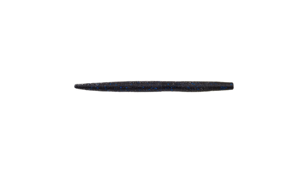 Berkley PowerBait Maxscent The General Soft Bait, 5in, 8 Pack, Black Blue Fleck, 1436789