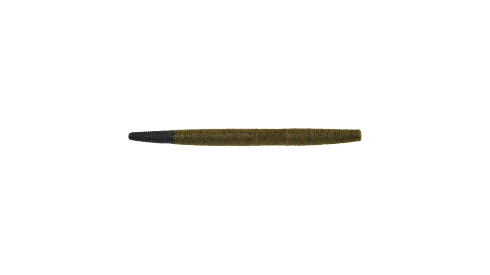Berkley PowerBait Maxscent The General Soft Bait, 5in, 8 Pack, Green Pumpkin/Black, 1520723