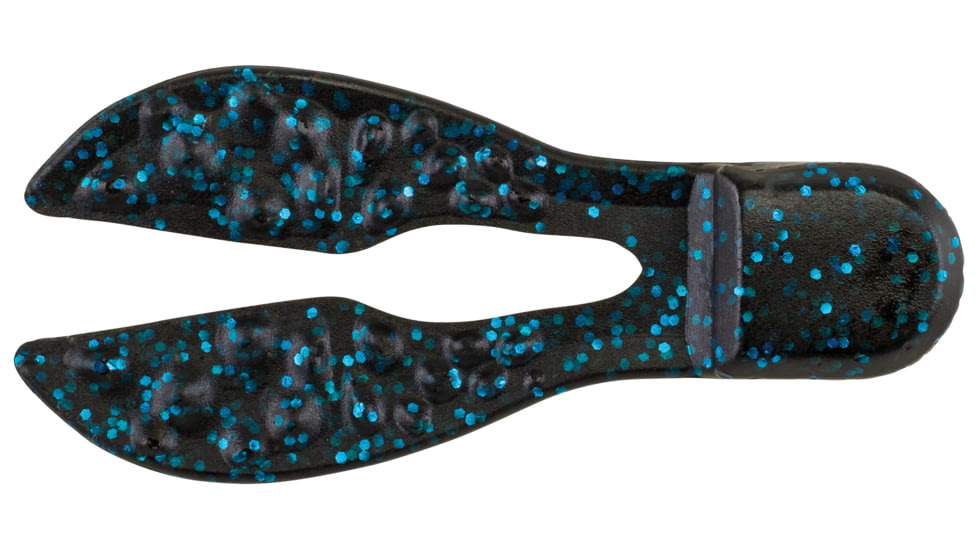 Berkley PowerBait Meaty Chunk Soft Bait, 6, 3.5in, Black Blue Fleck, PBBMC4-BBF