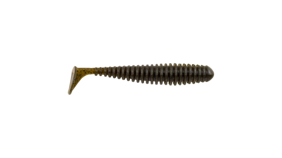 Berkley PowerBait Power Swimmer Swimbaits, 2.8in, 8 Pack, Green Pumpkin, 1523396