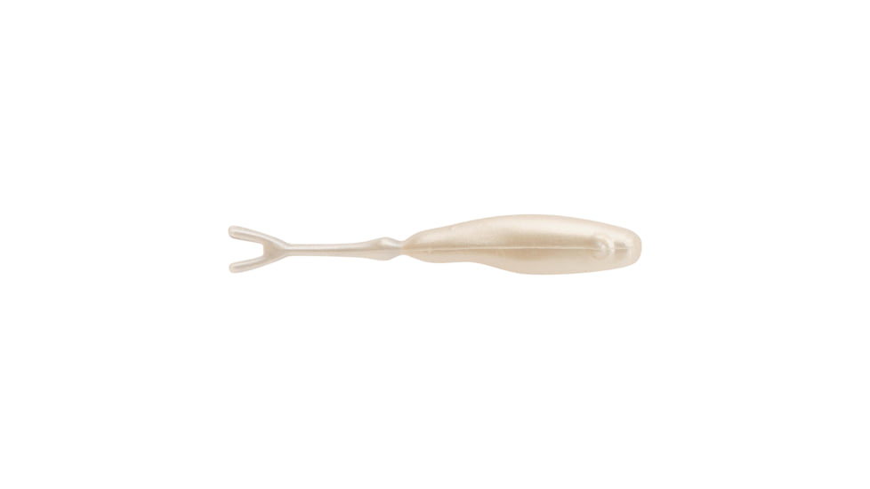 Berkley PowerBait Snake-Tongue Minnow Soft Bait, 1 1/2in / 4cm, Pearl White, PBHSNT1.5-PW