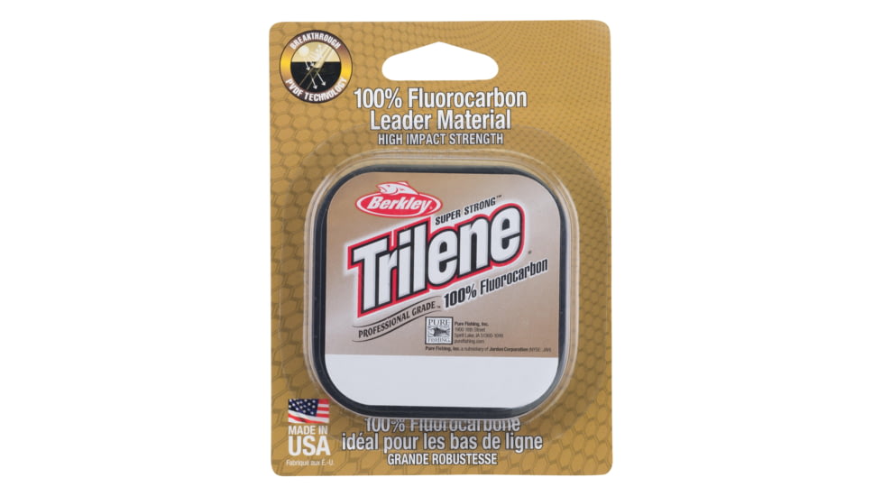 Berkley Trilene 100% Fluoro Leader Line, 0.011in/0.27mm, 8lb/3.6kg, 25yd/22m, Clear, TFLM8-15