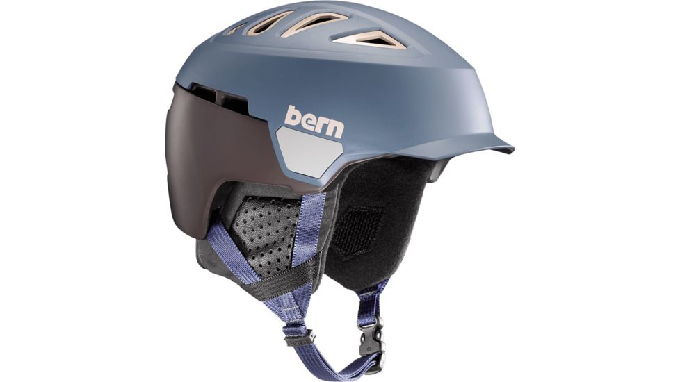 Bern Heist Brim Helmet, Matte Denim, Large, SM00D18BOB3