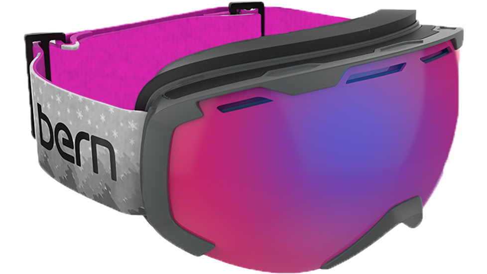 Bern Scout Goggles-Grey Peaks-Red/Black Mirror
