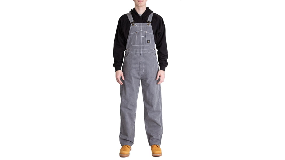 Berne Boiler Unlined Bib Overall - Mens, Hickory Stripe, 54X30, B1214HSS540