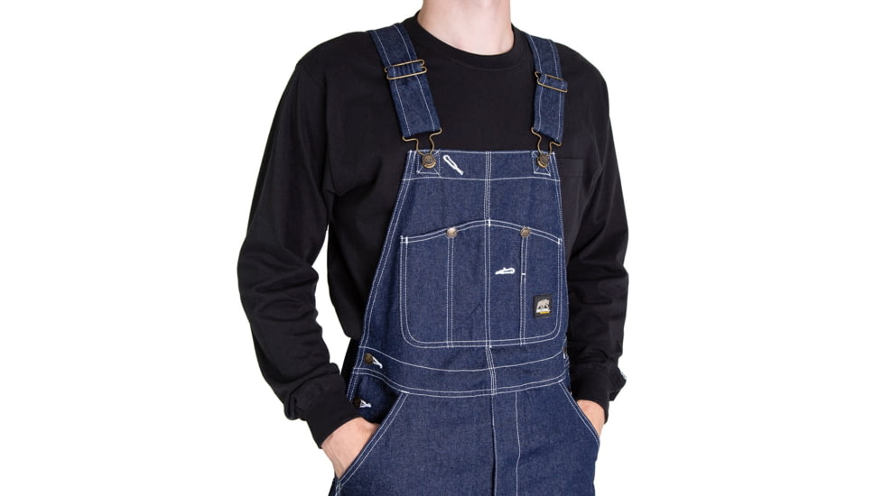 Berne Boulder Unlined Bib Overall - Mens, Denim, 54X30, B1212DNS540