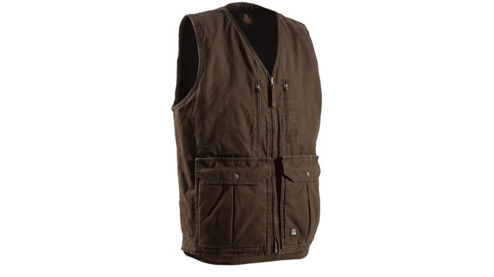 Berne Concealed Carry Echo One Zero Vest - Mens, Bark, Large, Regular, 92021333526