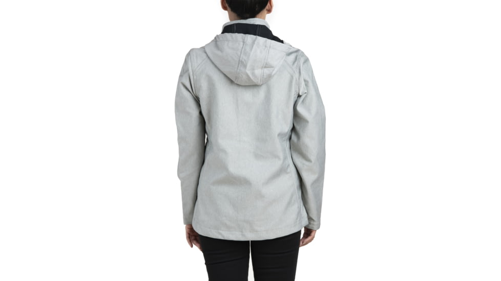 Berne Eiger Hooded Softshell - Womens, Grey, Large, WJS301GYR440