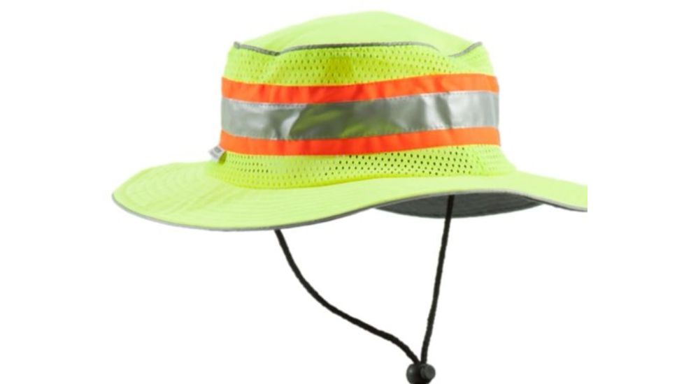 Berne Enhanced Visibility Mesh Bucket Hat - Mens, Yellow, One Size, 92021230139