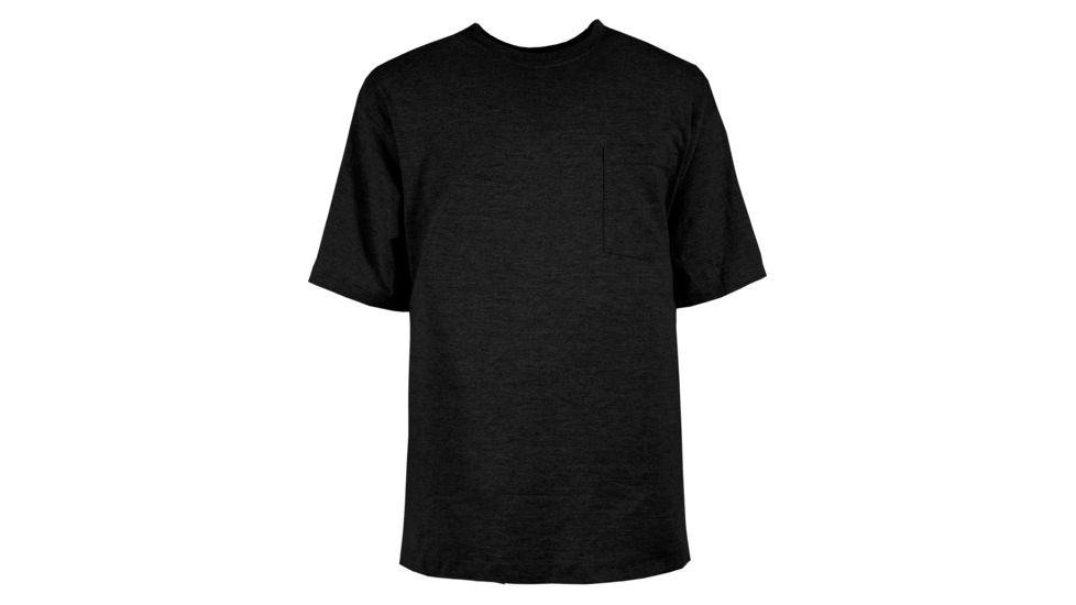 Berne Heavyweight Pocket Tee - Mens, Black, Large BSM16BKR440