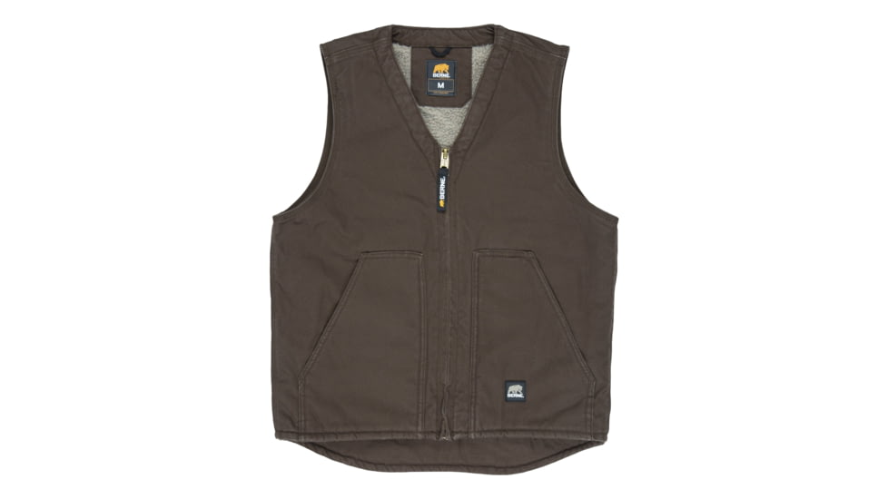 Berne High Country V-Neck Vest - Mens, Bark, 5XL, VW531BBR640