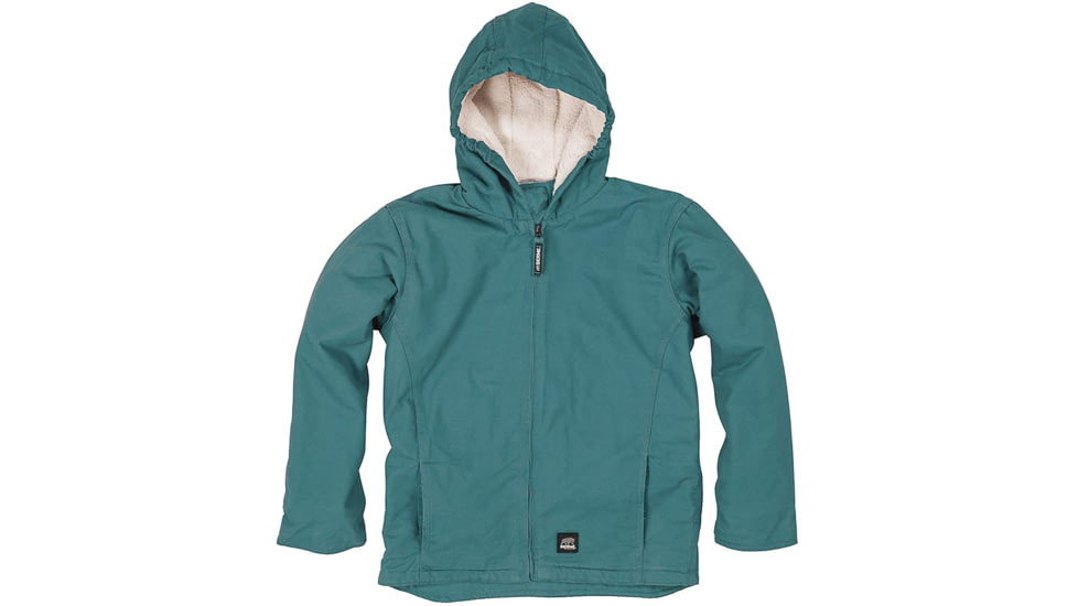 Berne Infant Girls Washed Hooded Coat, Baltic Blue, 12M, Regular, 92021397023