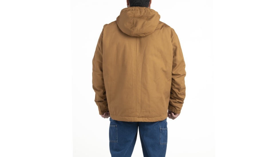 Berne Workmans Hooded Jacket - Mens, Brown Duck, Medium Tall, HJ65BDT400