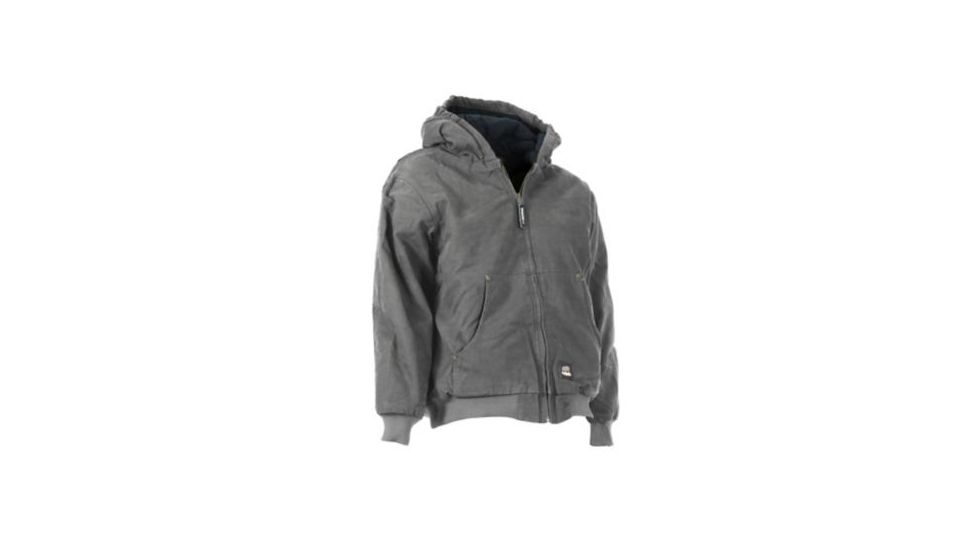 Berne Youth Washed Hooded Jacket, Titanium, Medium, Regular, 92021397368