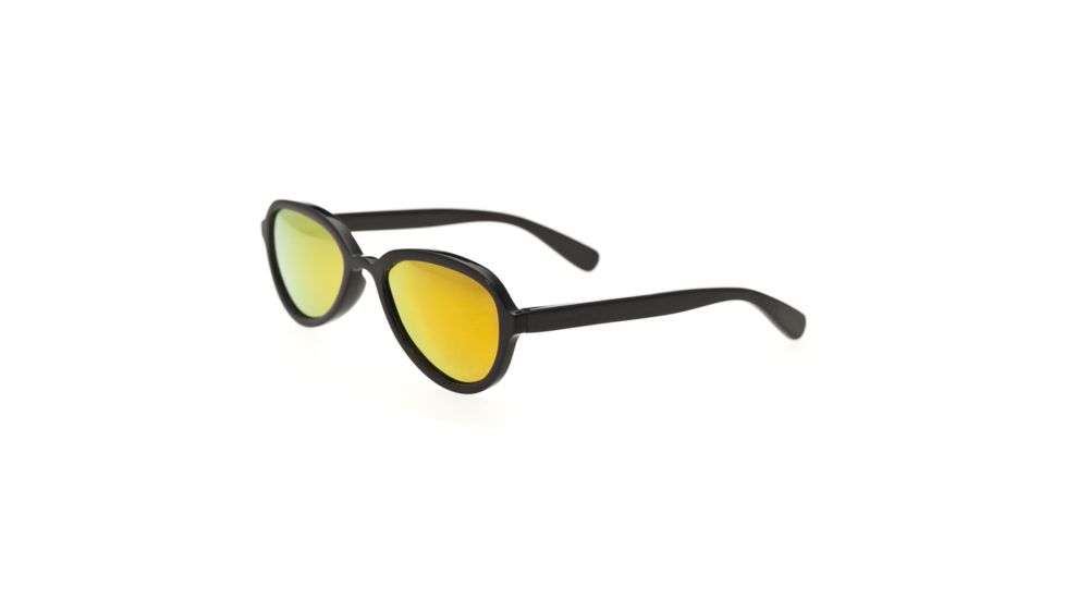 Bertha Alexa Polarized Sunglasses - Women's, Black Frame, Gold Lens, Black/Gold, One Size, BRSBR007B