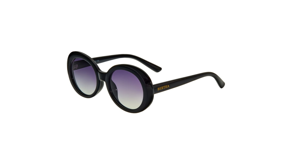 Bertha Annie Polarized Sunglasses - Womens, Black Frame, Black Lens, Black/Black, One Size, BRSBR054C1