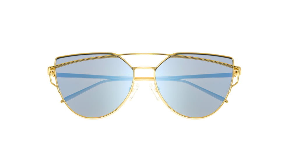 Bertha Aria Polarized Sunglasses, Gold Frame, Celeste Lens - Womens, BRSBR025PLX