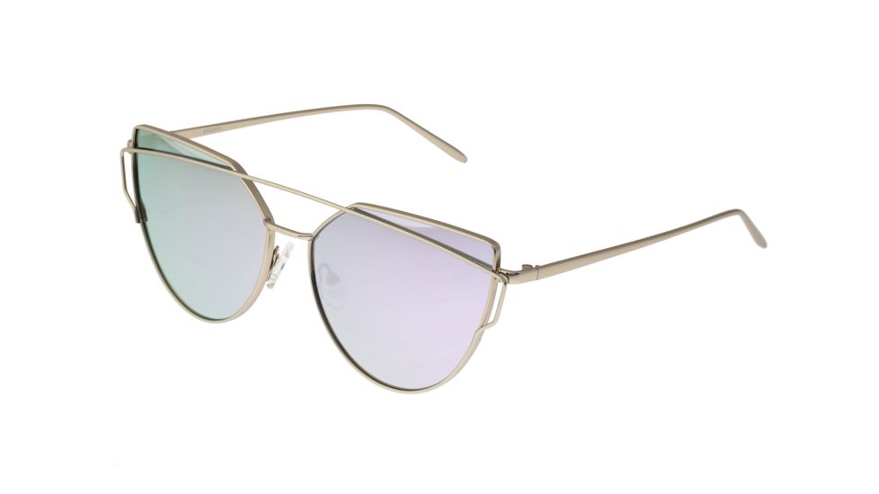 Bertha Aria Polarized Sunglasses, Silver/Purple, One Size, BRSBR025PU
