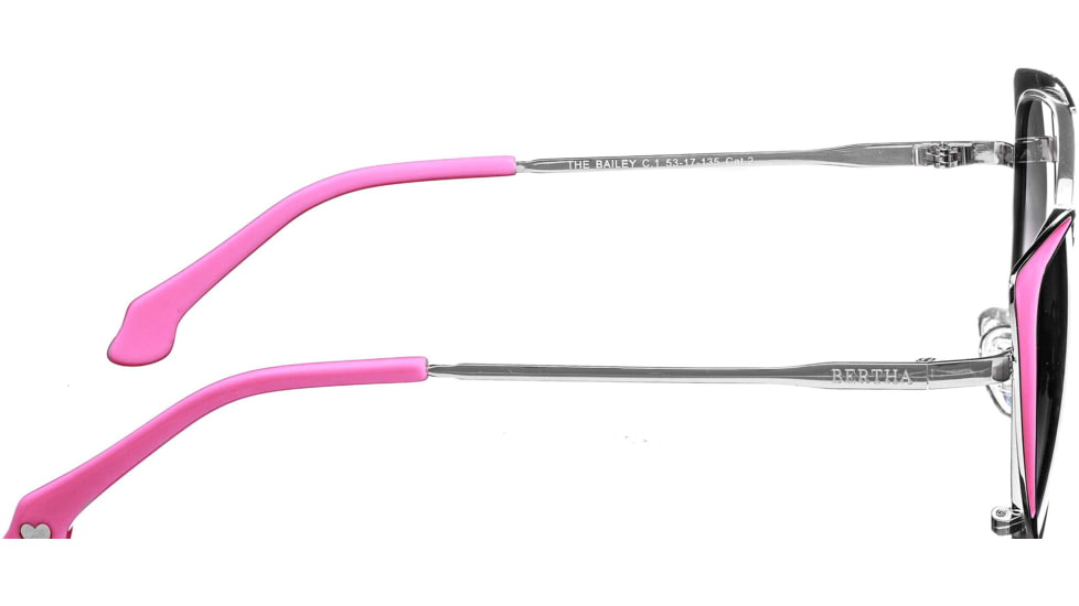 Bertha Bailey Handmade in Italy Sunglass - Womens, Pink, One Size, BRSIT109-2