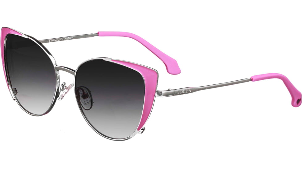 Bertha Bailey Handmade in Italy Sunglass - Womens, Pink, One Size, BRSIT109-2
