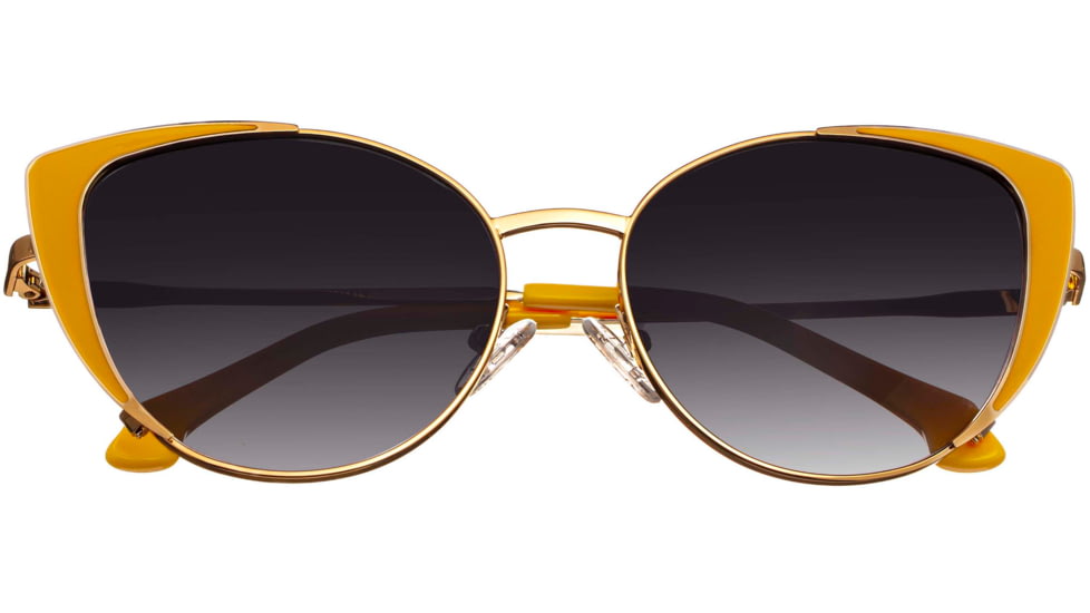 Bertha Bailey Handmade in Italy Sunglass - Womens, Yellow, One Size, BRSIT109-1