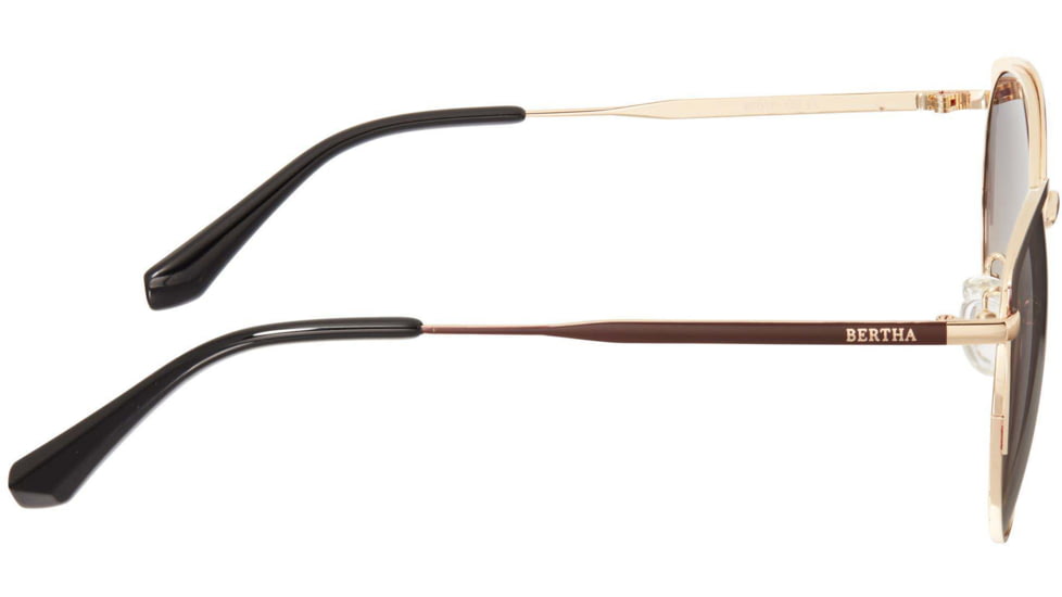 Bertha Darby Polarized Sunglass - Womens, Gold/Brown, One Size, BRSBR049BN