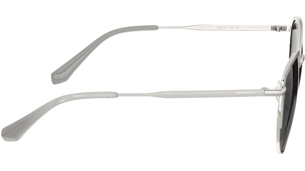 Bertha Darby Polarized Sunglass - Womens, Silver/Grey, One Size, BRSBR049GY